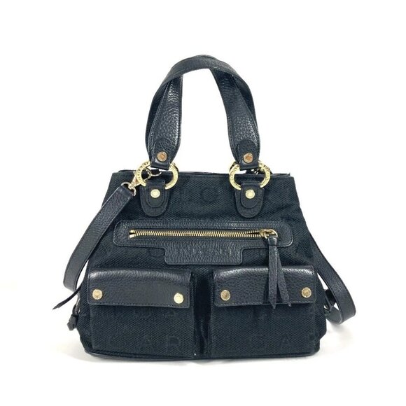BVLGARI Bvlgari Bvlgari logo Logo mania Shoulder Bag Hand Bag Crossbody Tote Bag - Picture 1 of 16